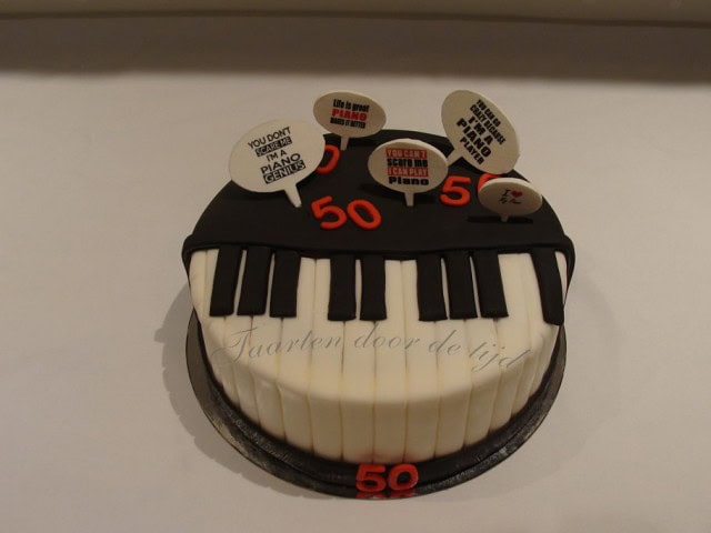 Piano taart